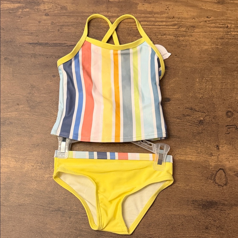 Colorful Striped Kids Swim Set